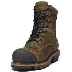 Timberland Pro Men's Boondock Logger Comp Toe WP Work Boot- Brown- TB1A29G9214