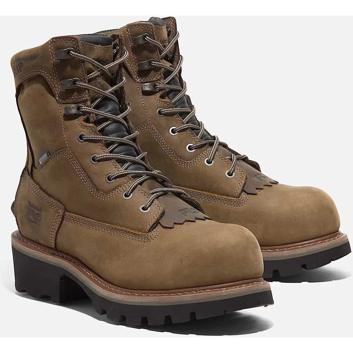 Timberland Pro Men's Evergreen Logger Composite Toe Logger Work Boot- Brown- TB1A28QQ214