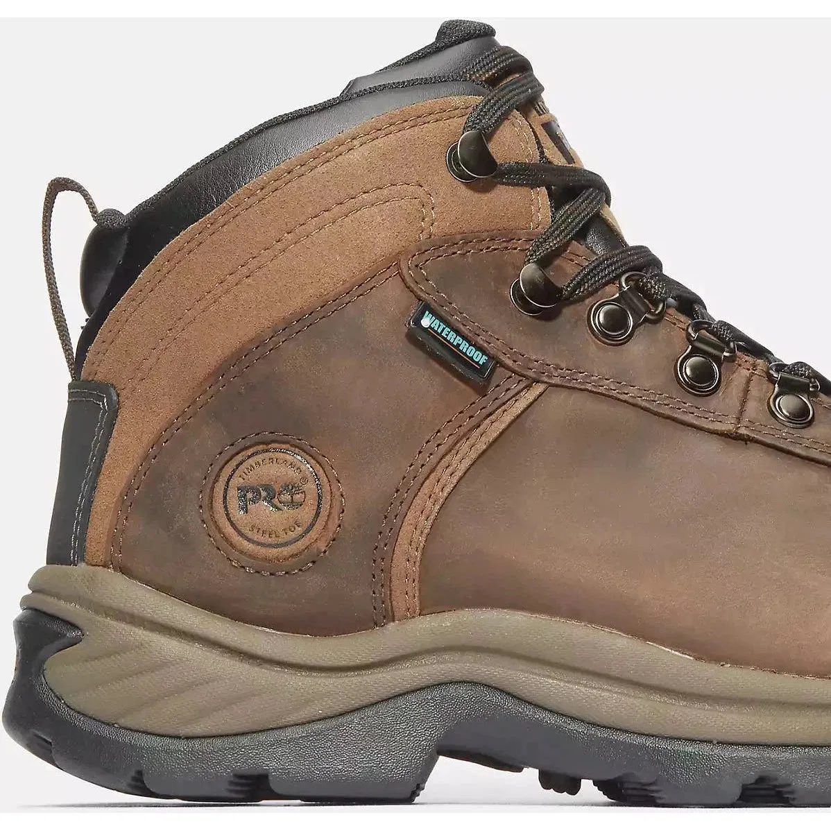 Timberland Pro Men's Flume Steel Toe WP Work Boot -Brown- TB1A1Q8V214