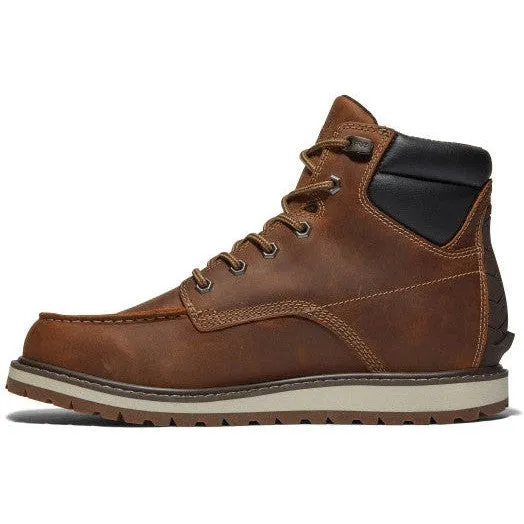 Timberland Pro Men's Irvine 6" Soft Toe Wedge Work Boot- Brown- TB1A42TY214