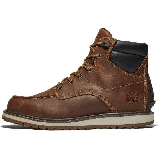Timberland Pro Men's Irvine 6" Soft Toe Wedge Work Boot- Brown- TB1A42TY214