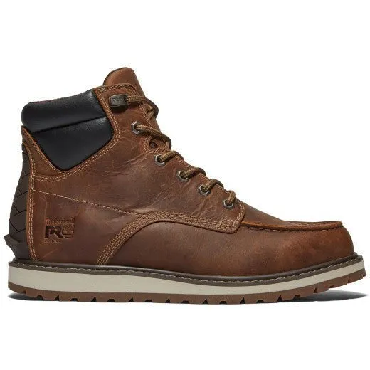Timberland Pro Men's Irvine 6" Soft Toe Wedge Work Boot- Brown- TB1A42TY214