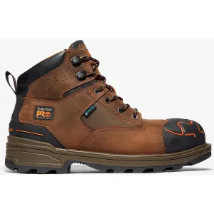 Timberland Pro Men's Magnitude 6" Comp Toe Waterproof Work Boot- Brown- TB1A42ZY214