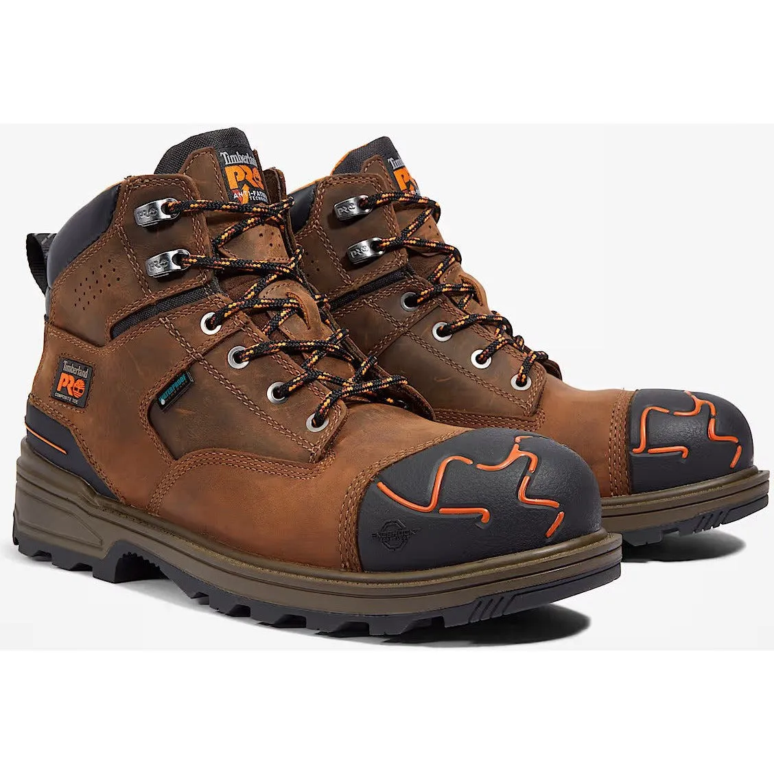 Timberland Pro Men's Magnitude 6" Comp Toe Waterproof Work Boot- Brown- TB1A42ZY214