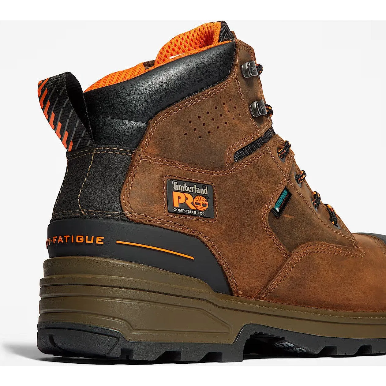 Timberland Pro Men's Magnitude 6" Comp Toe Waterproof Work Boot- Brown- TB1A42ZY214