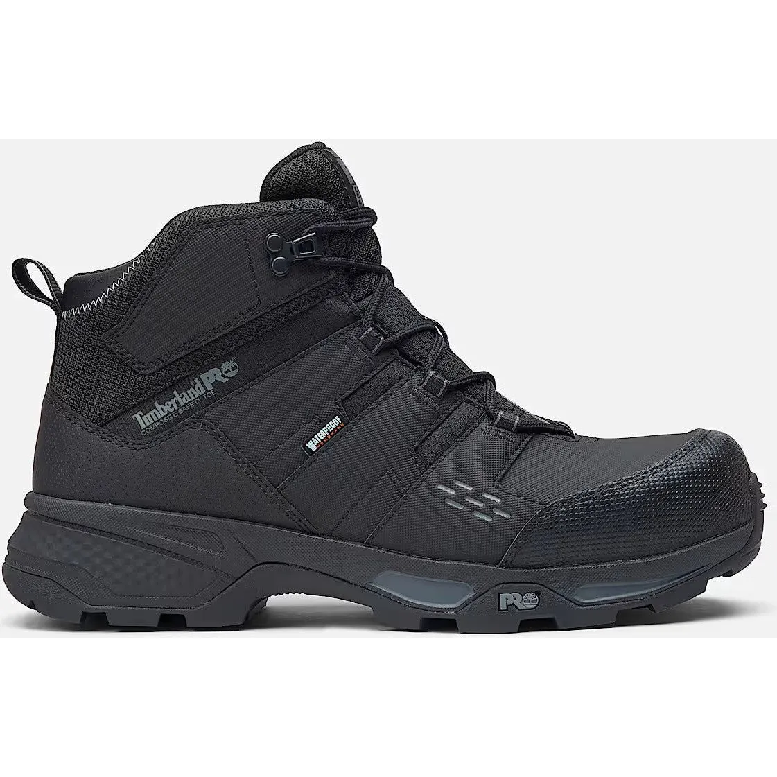 Timberland Pro Men's Switchback LT Comp Toe WP Driver Boot- Black- TB0A6763EDX