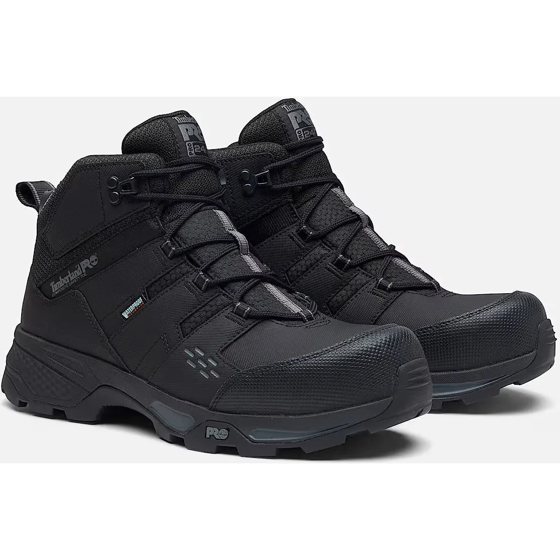 Timberland Pro Men's Switchback LT Comp Toe WP Driver Boot- Black- TB0A6763EDX