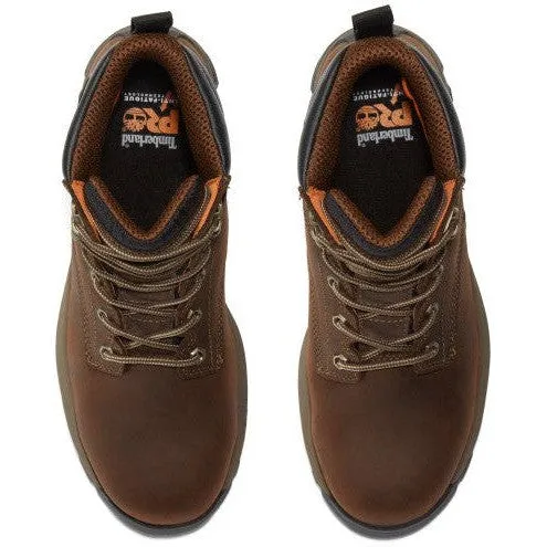 Timberland Pro Men's Titan EV 6" Comp Toe Work Boot- Brown- TB1A5NF6214