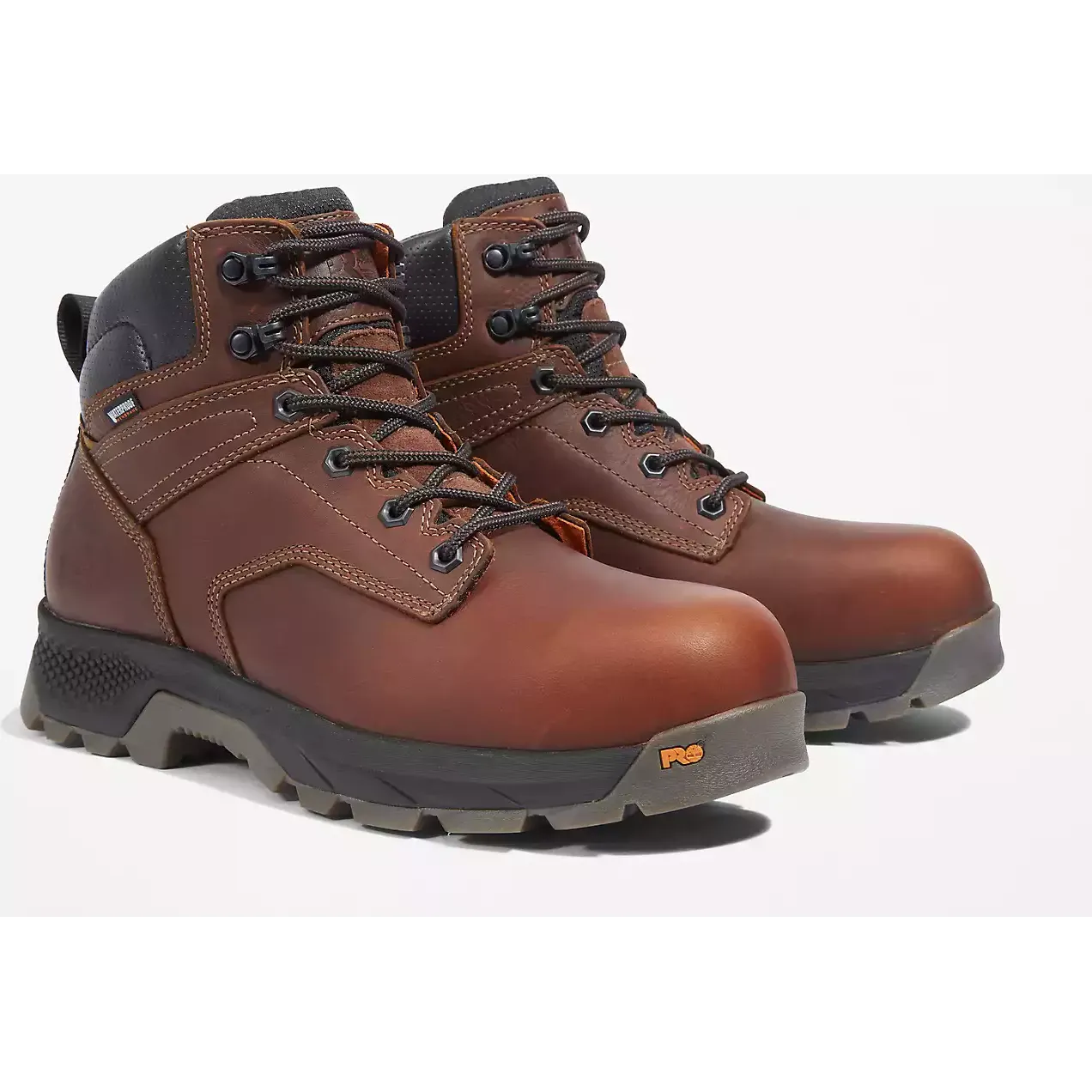 Timberland Pro Men's Titan EV 6" Comp Toe WP Work Boot -Brown- TB1A42FY214