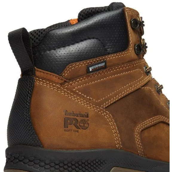 Timberland Pro Men's Titan EV 6" Soft Toe WP Work Boot- Brown- TB1A5M2T214