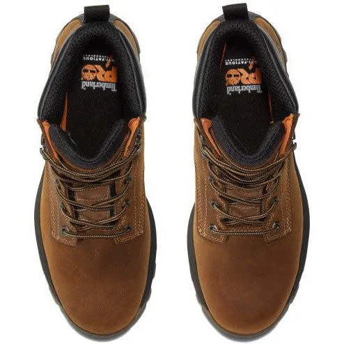 Timberland Pro Men's Titan EV 6" Soft Toe WP Work Boot- Brown- TB1A5M2T214