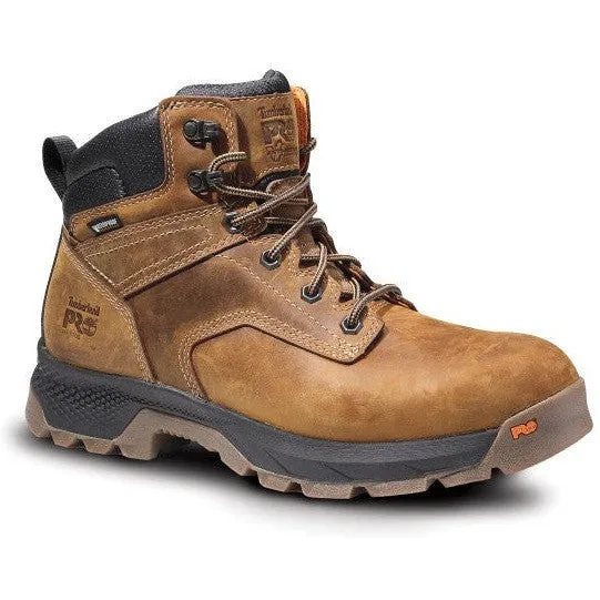 Timberland Pro Men's Titan EV 6" Soft Toe WP Work Boot- Brown- TB1A5M2T214