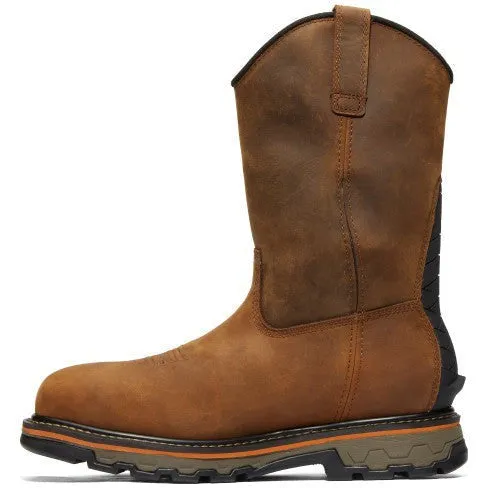 Timberland Pro Men's True Grit Pull On Comp Toe WP Work Boot- Brown- TB1A24BH214