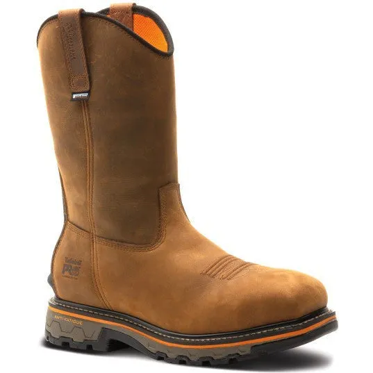 Timberland Pro Men's True Grit Pull On Comp Toe WP Work Boot- Brown- TB1A24BH214