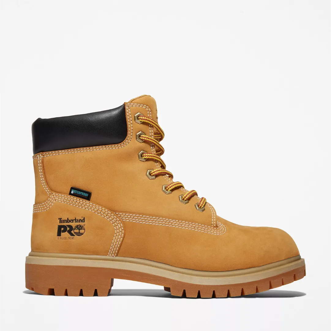 Timberland Pro Women's Direct Attach 6" WP Steel Toe Work Boot -Wheat- TB1A2QVU231