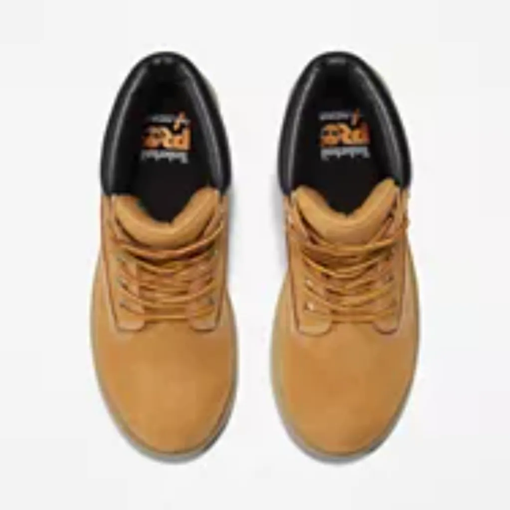 Timberland Pro Women's Direct Attach 6" WP Steel Toe Work Boot -Wheat- TB1A2QVU231