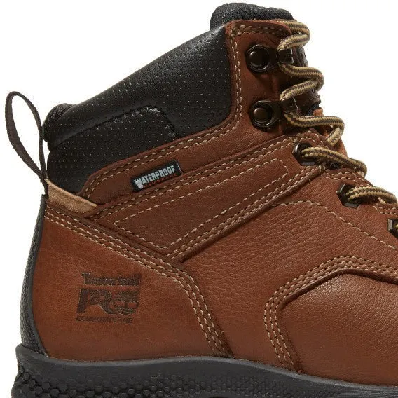 Timberland Pro Women's Titan EV 6" Comp Toe WP Work Boot- Brown- TB1A5P1A214