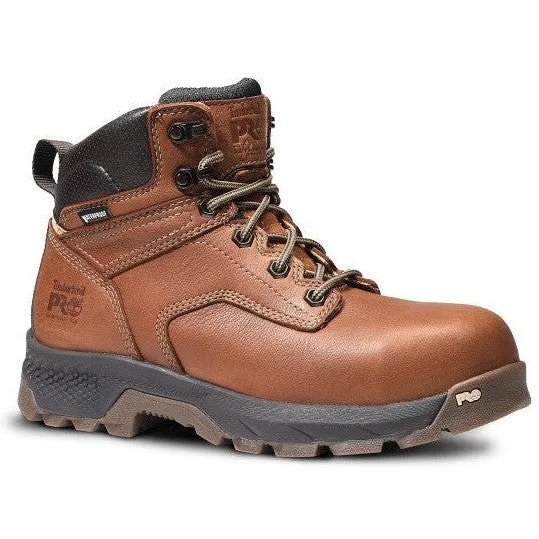 Timberland Pro Women's Titan EV 6" Comp Toe WP Work Boot- Brown- TB1A5P1A214
