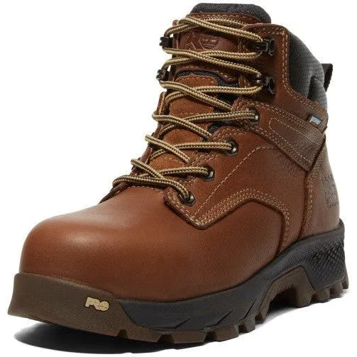 Timberland Pro Women's Titan EV 6" Comp Toe WP Work Boot- Brown- TB1A5P1A214