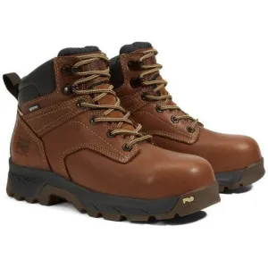 Timberland Pro Women's Titan EV 6" Comp Toe WP Work Boot- Brown- TB1A5P1A214