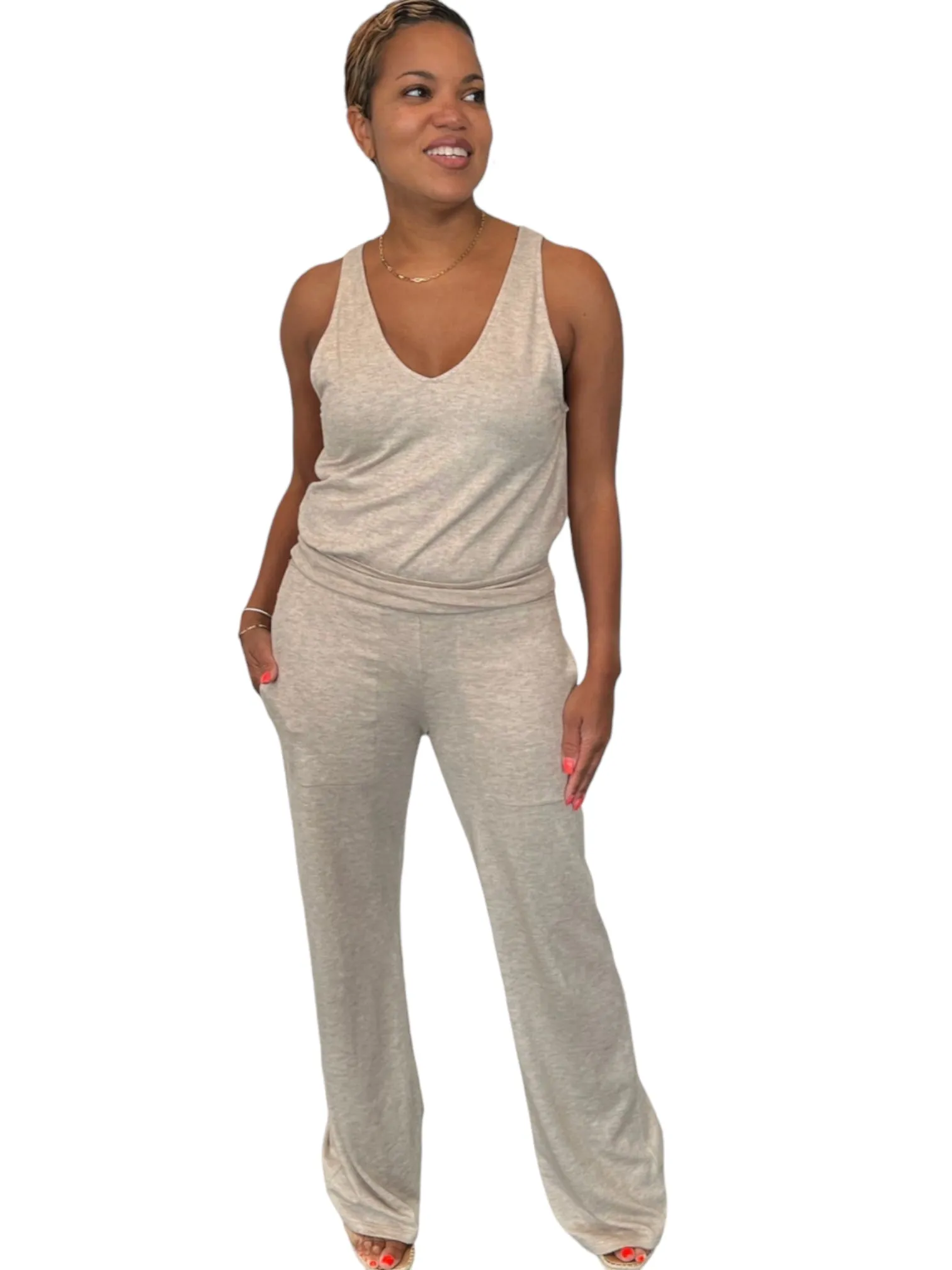 Tina - Oatmeal Tank - TN-155