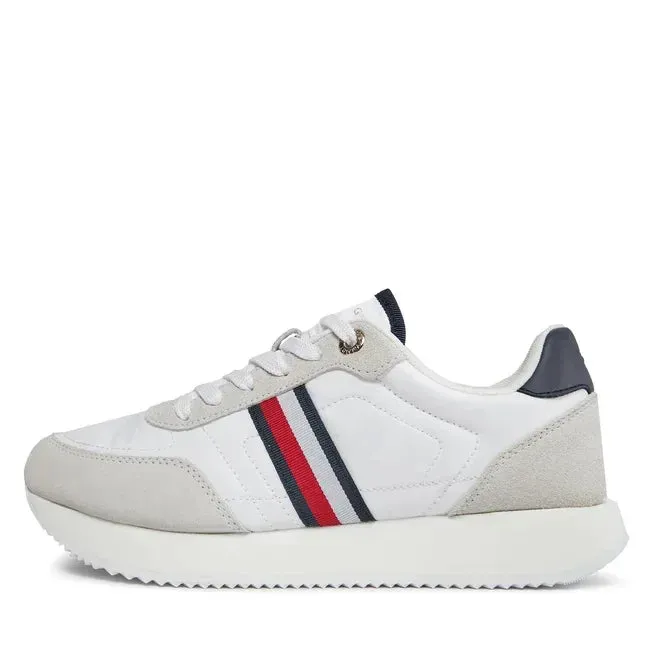 Tommy Hilfiger Essential Runner Global Stripes Women FW0FW07831-WHT