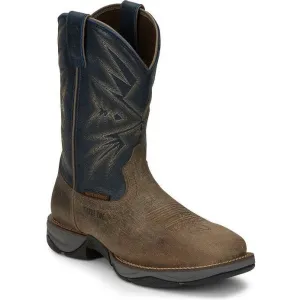 Tony Lama Men's Bartlett 11" Steel Toe Pull On Western Work Boot -Grey- RR3361