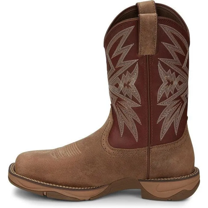 Tony Lama Men's Bartlett 11" Steel Toe Western Work Boot -Tan- RR3359