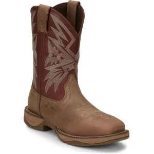 Tony Lama Men's Bartlett 11" Steel Toe Western Work Boot -Tan- RR3359
