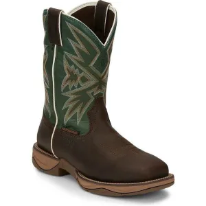Tony Lama Men's Bartlett 11" Steel Toe WP Western Work Boot -Brown- RR3360