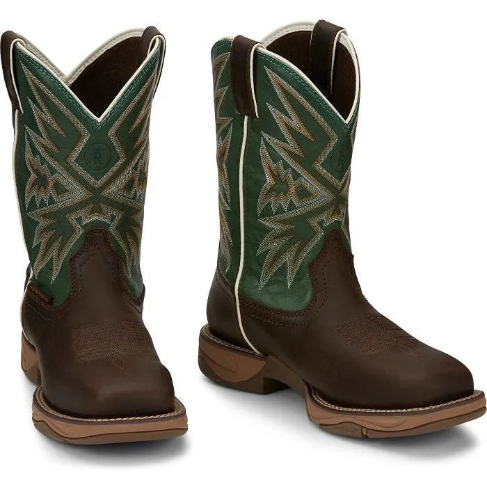 Tony Lama Men's Bartlett 11" Steel Toe WP Western Work Boot -Brown- RR3360