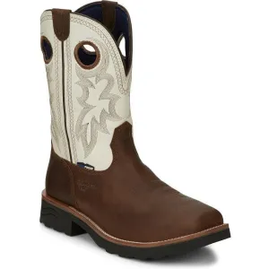 Tony Lama Men's Fireball 11" Comp Toe WP Western Work Boot- Brown- TW3302