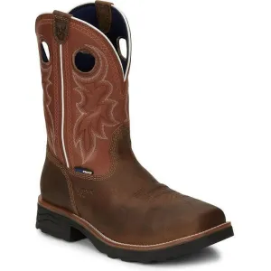 Tony Lama Men's Fireball 11" Comp Toe WP Western Work Boot- Tan- TW3300
