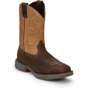 Tony Lama Men's Junction 11' Steel Toe Western Work Boot -Brown- RR3350