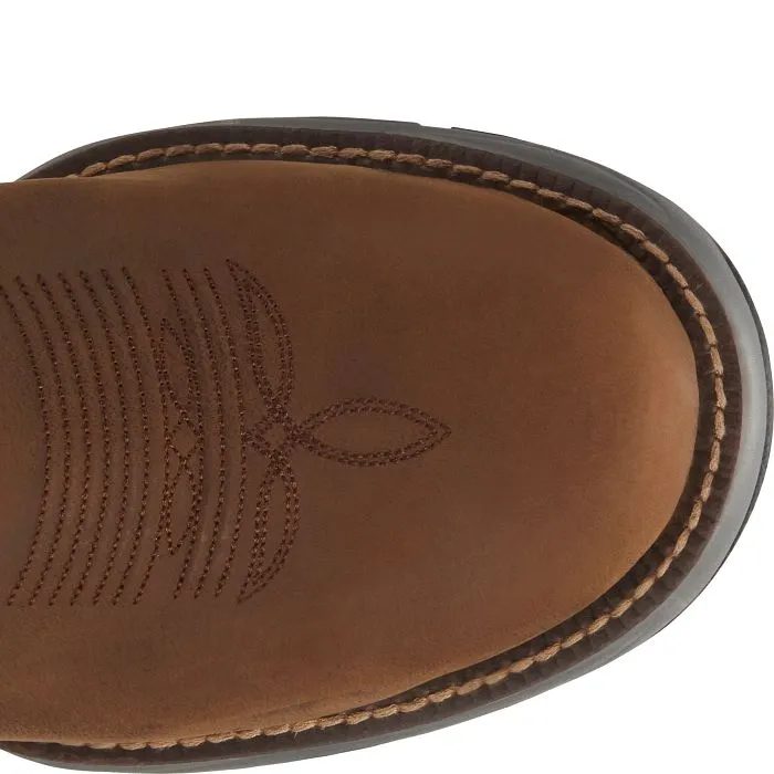 Tony Lama Men's Junction 11' Steel Toe WP Western Work Boot -Brown- RR3355
