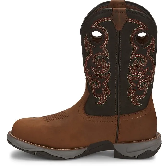 Tony Lama Men's Junction 11' Steel Toe WP Western Work Boot -Brown- RR3355