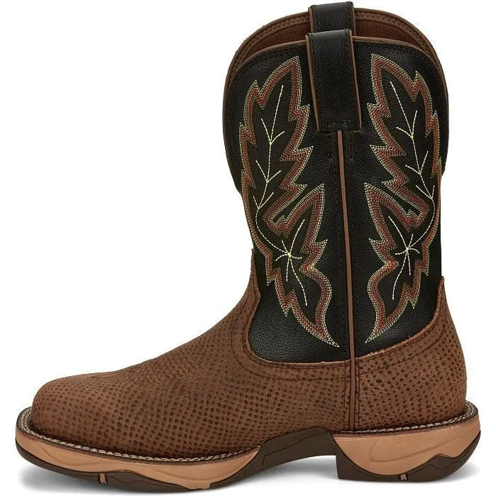 Tony Lama Men's Medford 11' Steel Toe WP Western Work Boot- Brown- RR3373