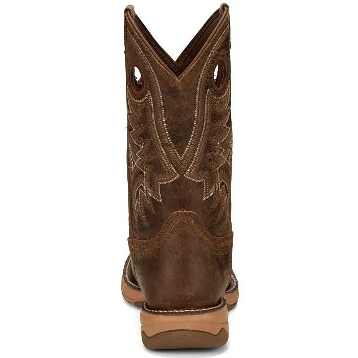 Tony Lama Men's River 11" Extra Wide Round Toe Western Work Boot -Brown- RR3370