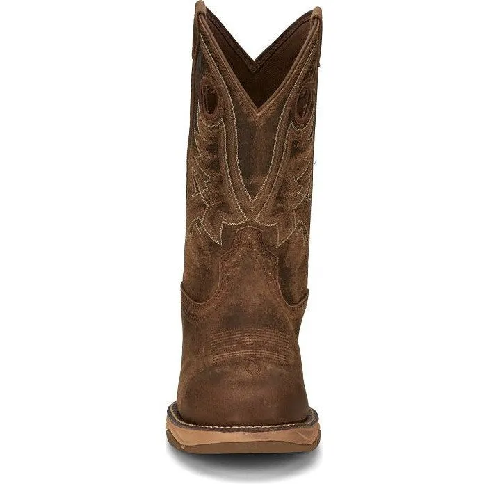 Tony Lama Men's River 11" Extra Wide Round Toe Western Work Boot -Brown- RR3370