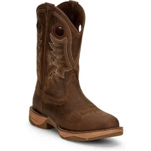 Tony Lama Men's River 11" Extra Wide Round Toe Western Work Boot -Brown- RR3370