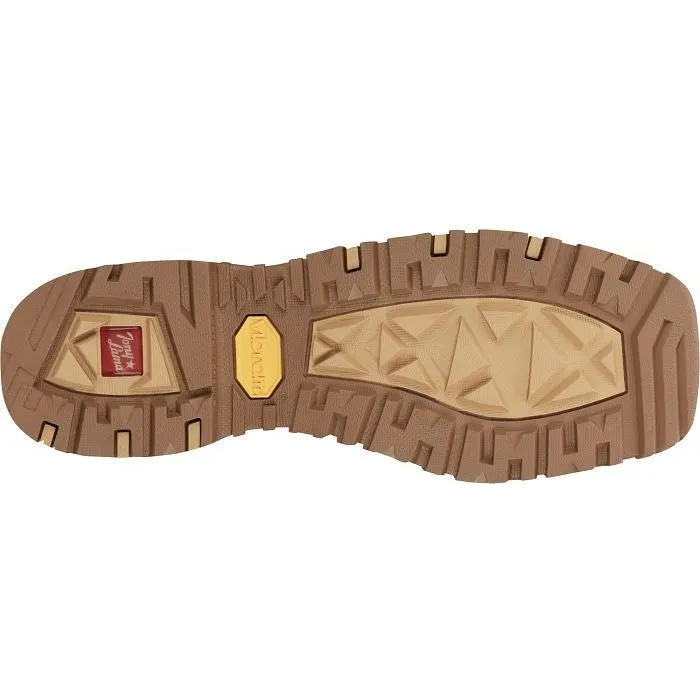 Tony Lama Men's Roustabout 11' Steel Toe WP Western Work Boot -Brown- TW5006