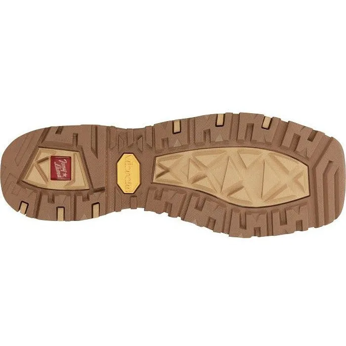 Tony Lama Men's Roustabout 11' Steel Toe WP Western Work Boot -Brown- TW5007