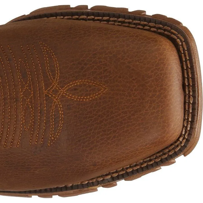 Tony Lama Men's Roustabout 11' Steel Toe WP Western Work Boot -Brown- TW5010