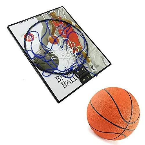 Toyshine Indoor Door and Wall Mountable Basketball Hoop Set with 7 No Basketball , Assorted Design (SSTP)