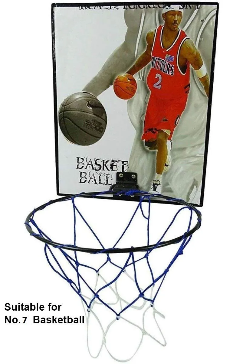 Toyshine Indoor Door and Wall Mountable Basketball Hoop Set with 7 No Basketball , Assorted Design (SSTP)