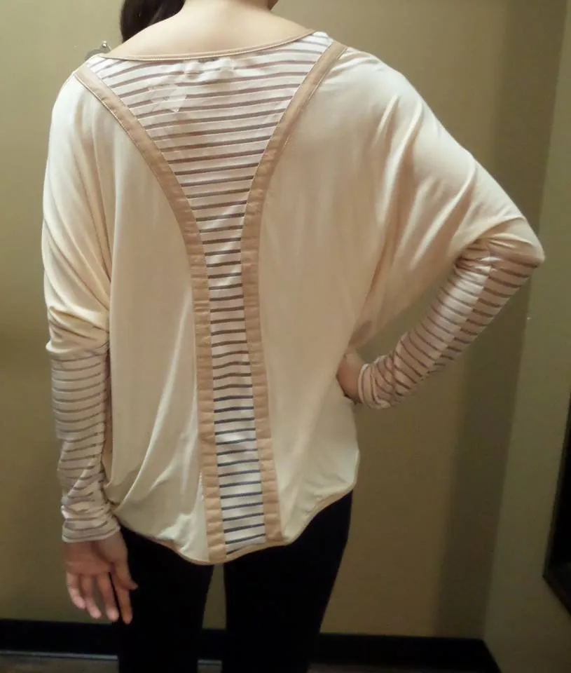 Umgee | Dolman Top with Back Detail Natural