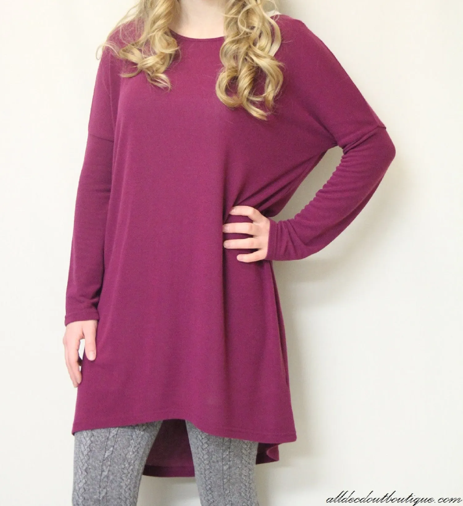 Umgee | Sweater Tunic Violet