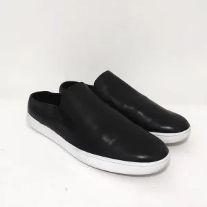 Vince Backless Skate Sneakers Verrell Black Leather Size 9.5