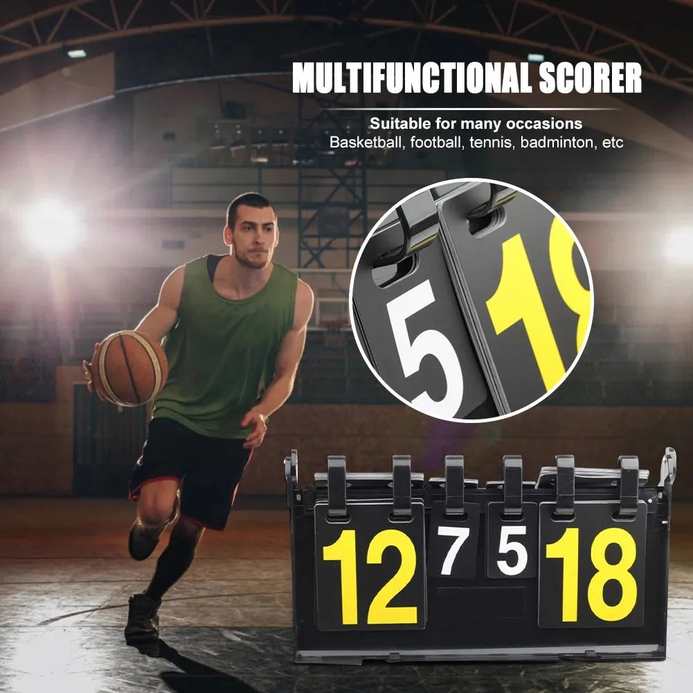 Volleyball Scoreboard Competition 4-Digit Score Board Sports Basketball Football Indoor Exercise Sport Decoration
