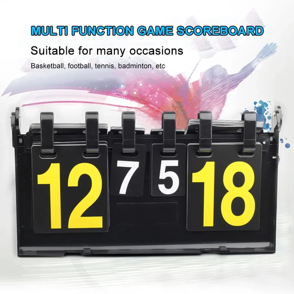 Volleyball Scoreboard Competition 4-Digit Score Board Sports Basketball Football Indoor Exercise Sport Decoration